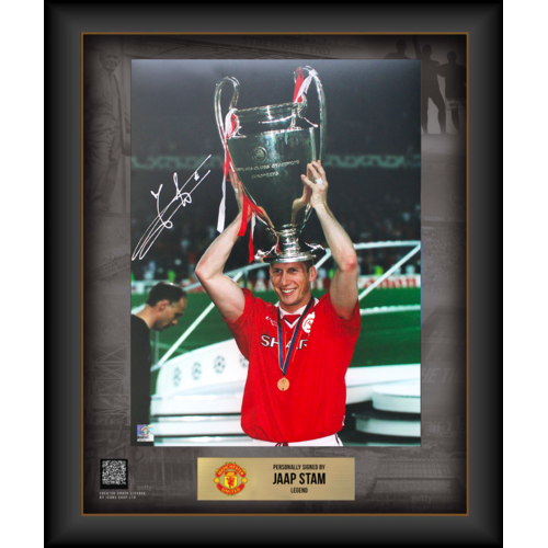 Icons Jaap Stam gesigneerde Manchester United foto