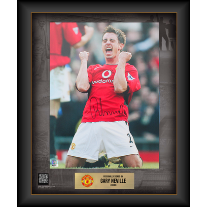 Gary Neville gesigneerde Manchester United foto