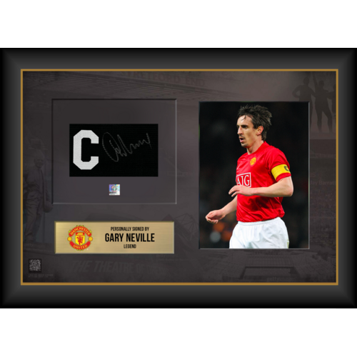 Icons Gary Neville gesigneerde Manchester United aanvoerdersband