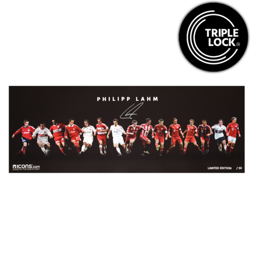 Icons Philipp Lahm gesigneerde Bayern München foto
