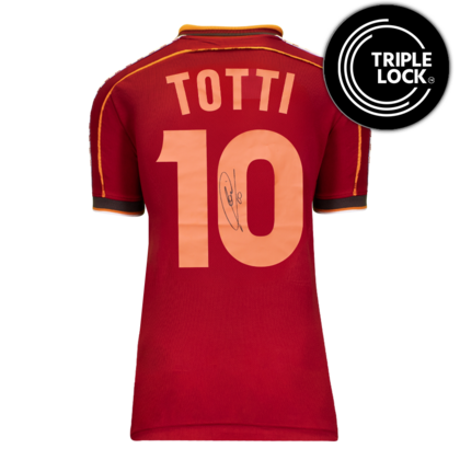 Francesco Totti gesigneerd AS Roma shirt 1999-00