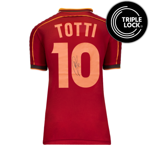 Icons Francesco Totti gesigneerd AS Roma shirt 1999-00