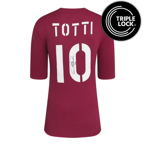 Icons Francesco Totti gesigneerd AS Roma shirt 2003-04