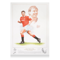 Icons Bryan Robson gesigneerd kunstwerk
