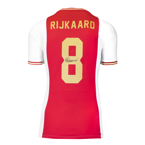 Icons Frank Rijkaard gesigneerd AFC Ajax shirt