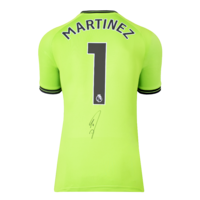 Icons Emiliano Martinez gesigneerd Aston Villa shirt 2023-24