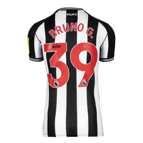 Icons Bruno Guimaraes gesigneerd Newcastle United shirt 2023-24