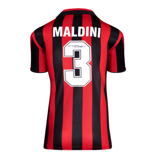 Icons Paolo Maldini gesigneerd AC Milan shirt 1988