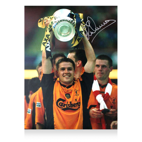 Icons Michael Owen gesigneerde Liverpool FC foto
