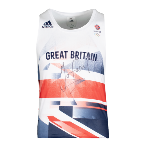 Icons Mo Farah gesigneerd Team GB memorabilia