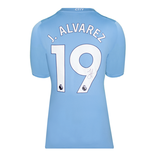 Icons Julian Alvarez gesigneerd Manchester City shirt 2023-24
