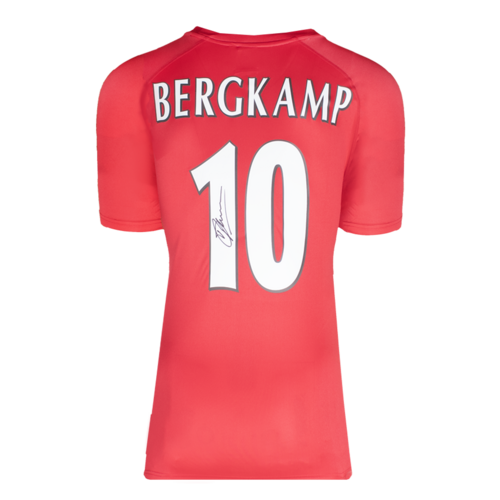 Icons Dennis Bergkamp gesigneerd Arsenal t-shirt