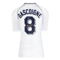Icons Paul Gascoigne gesigneerd Tottenham Hotspur shirt 1991