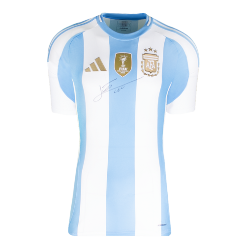 Icons Lionel Messi gesigneerd Argentinië shirt 2024-25
