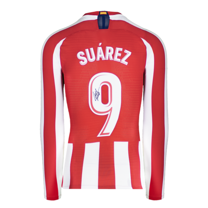 Luis Suarez gesigneerd Atletico Madrid shirt 2019-20
