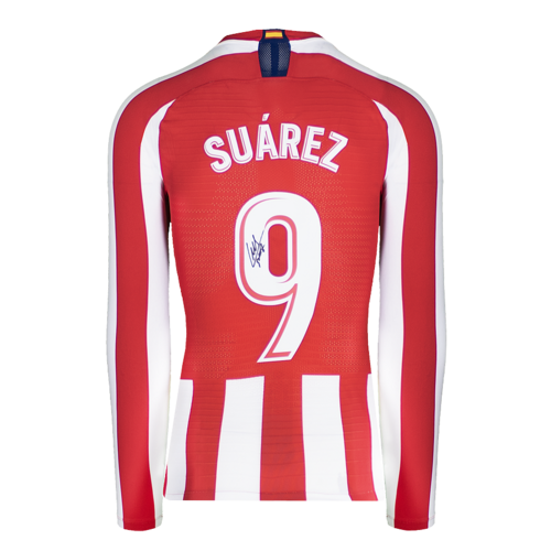 Icons Luis Suarez gesigneerd Atletico Madrid shirt 2019-20
