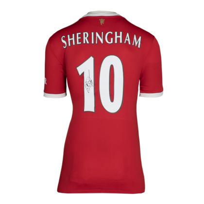 Teddy Sheringham gesigneerd Manchester United shirt 2021-22