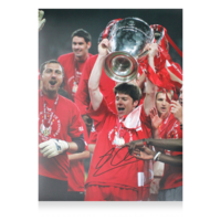 Icons Xabi Alonso gesigneerde Liverpool FC foto 2005