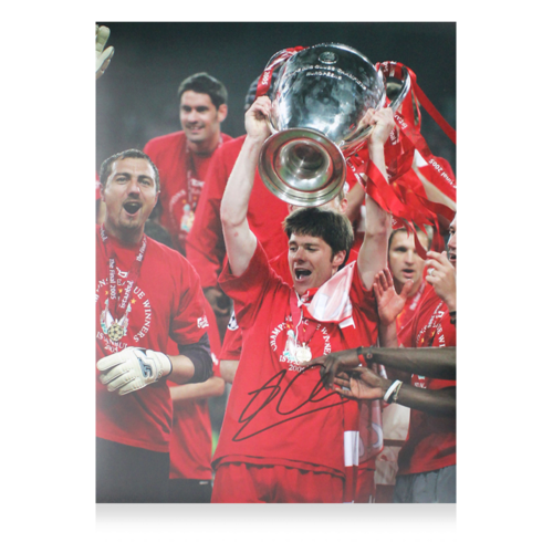 Icons Xabi Alonso gesigneerde Liverpool FC foto 2005