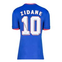 Icons Zinedine Zidane gesigneerd Frankrijk shirt 2024