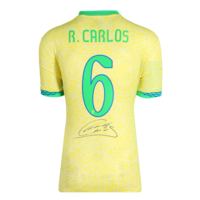Icons Roberto Carlos gesigneerd Brazilië shirt 2024