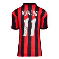 Icons Rivaldo gesigneerd AC Milan shirt