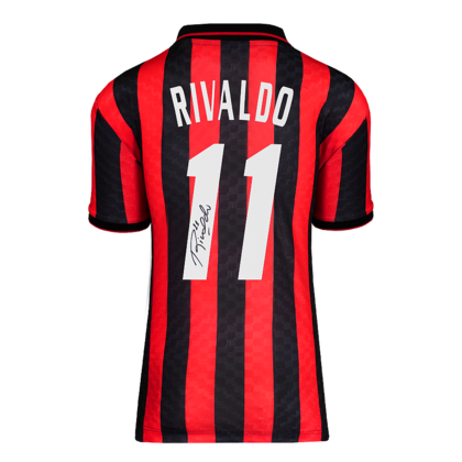 Rivaldo gesigneerd AC Milan shirt