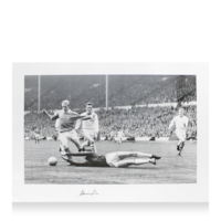 Icons Denis Law gesigneerde Manchester United foto 1963