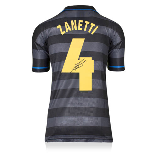 Icons Javier Zanetti gesigneerd Internazionale shirt 1998