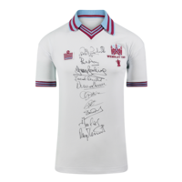 Icons Multi-Signed gesigneerd West Ham United shirt 1980