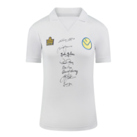 Icons Multi-Signed gesigneerd Leeds United shirt 1976