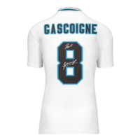 Icons Paul Gascoigne gesigneerd Engeland shirt 1996