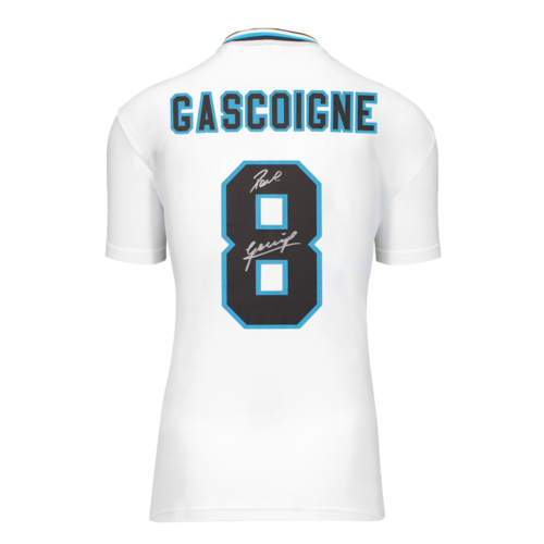Icons Paul Gascoigne gesigneerd Engeland shirt 1996