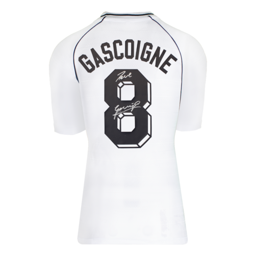 Icons Paul Gascoigne gesigneerd Tottenham Hotspur shirt 1991