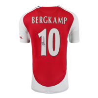 Icons Dennis Bergkamp gesigneerd Arsenal shirt 2024-25