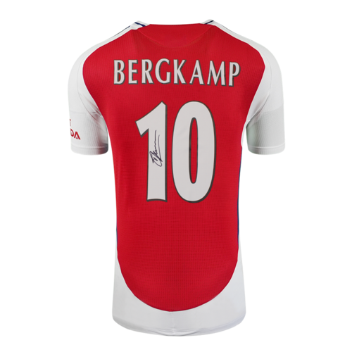 Icons Dennis Bergkamp gesigneerd Arsenal shirt 2024-25