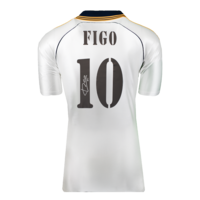 Icons Luis Figo gesigneerd Real Madrid shirt 1999-00