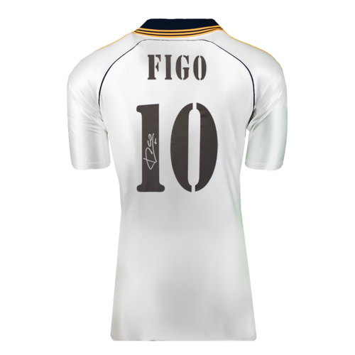 Icons Luis Figo gesigneerd Real Madrid shirt 1999-00