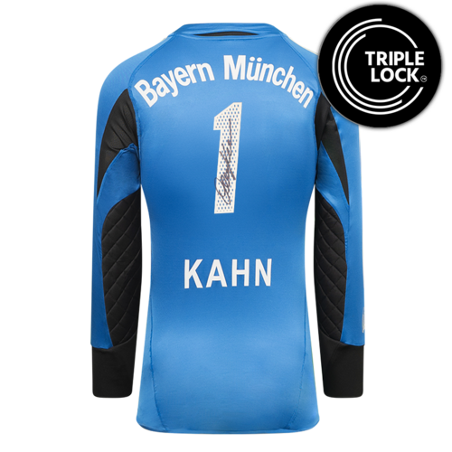 Icons Oliver Kahn gesigneerd Bayern München shirt 2004-05