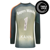 Icons Oliver Kahn gesigneerd Bayern München shirt 2003-04