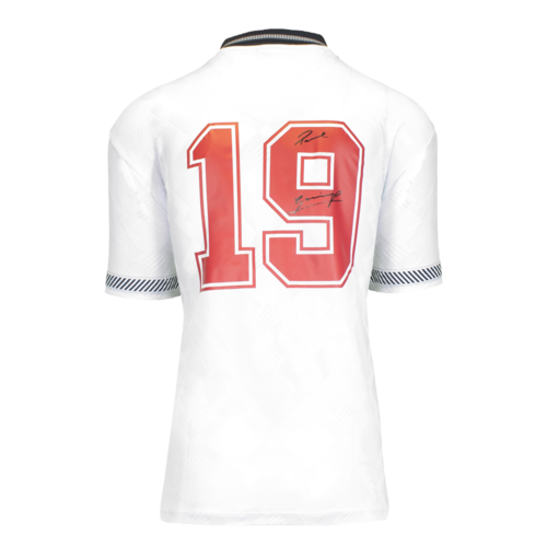 Icons Paul Gascoigne gesigneerd Engeland shirt 1990