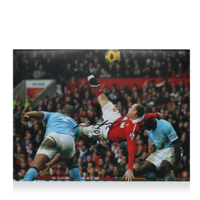 Icons Wayne Rooney gesigneerde Manchester United foto