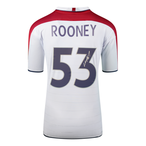 Icons Wayne Rooney gesigneerd Engeland shirt 2004