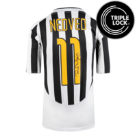 Icons Pavel Nedved gesigneerd Juventus shirt 2003-04