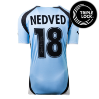 Icons Pavel Nedved gesigneerd Lazio Roma shirt 2000-01