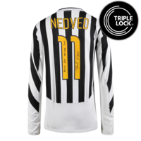Icons Pavel Nedved gesigneerd Juventus shirt 2003-04