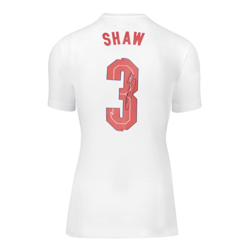 Icons Luke Shaw gesigneerd Engeland shirt