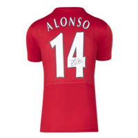 Icons Xabi Alonso gesigneerd Liverpool FC shirt 2005