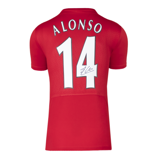 Icons Xabi Alonso gesigneerd Liverpool FC shirt 2005