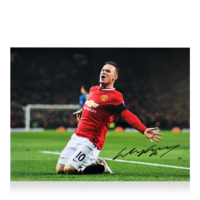 Icons Wayne Rooney gesigneerde Manchester United foto